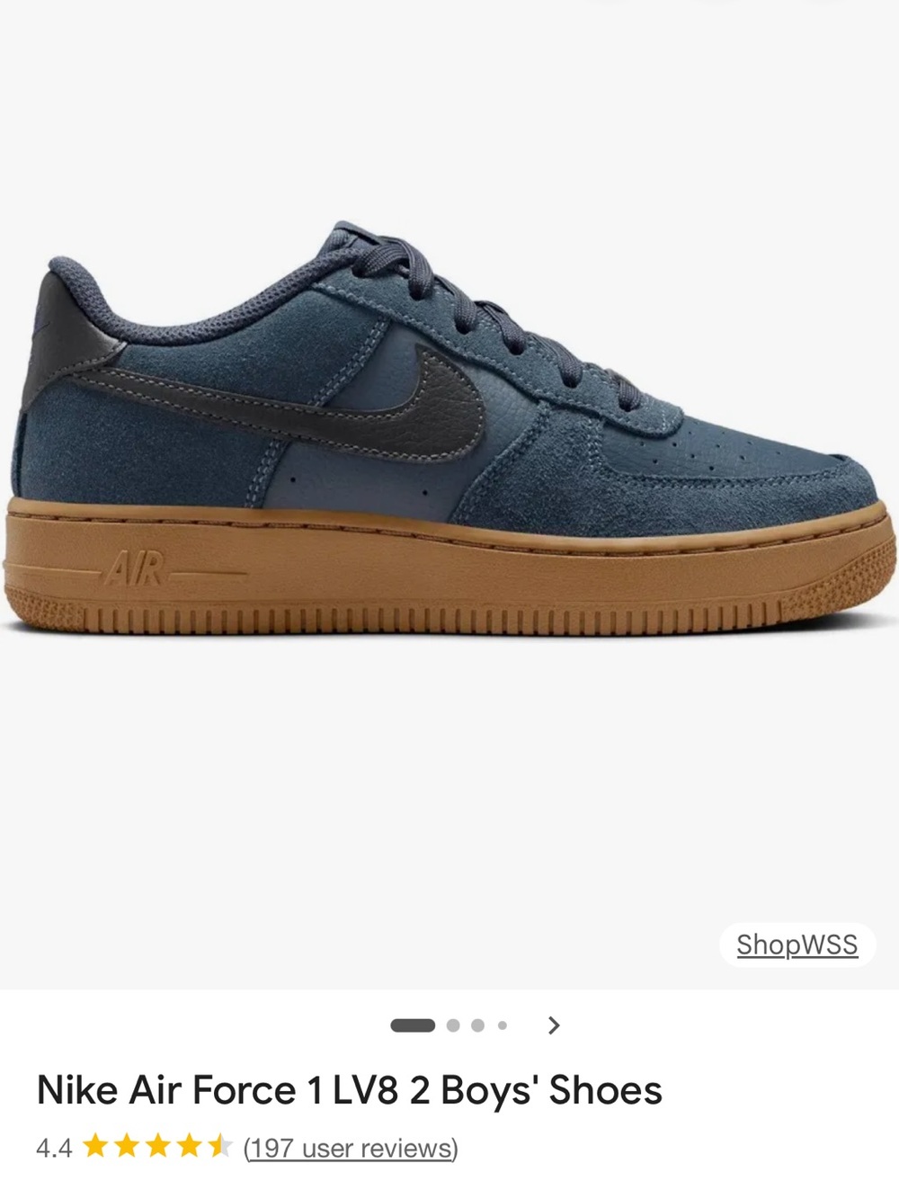 Nike Boys' Air Force 1 Low - Navy and Gum - Picture 10 of 10